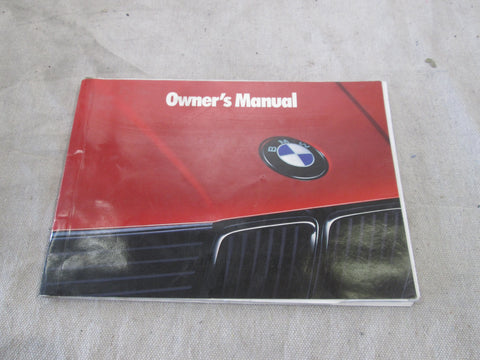 BMW E30 325i 318i owners manual