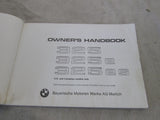BMW E30 325 325e 325es owners manual service booklet