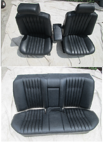 Mercedes W124 300E E320 Sedan Left/Right/Rear Seats All Door Panels Black (USED)