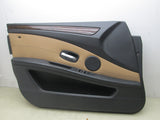 BMW E60 525i 535i 545i left front door panel black brown (USED)