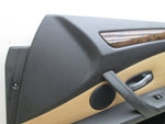 BMW E60 525i 535i 545i right front door panel black brown (USED)