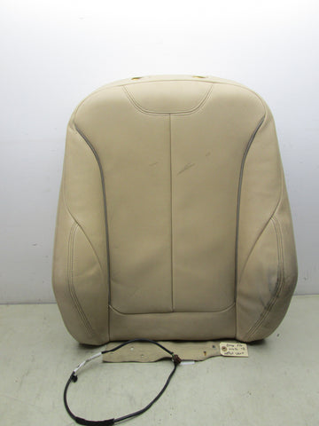 BMW F30 14-18 Left Front Seat Upper Cushion Tan Vinyl (USED)