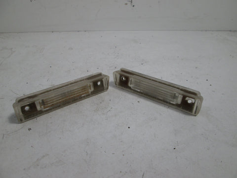 Mercedes W129 Rear License Plate Light Lens w/Bulb Holders (USED)