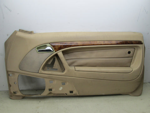 Mercedes 96-02 R129 SL500 SL300 right front door panel tan BROKEN (USED)