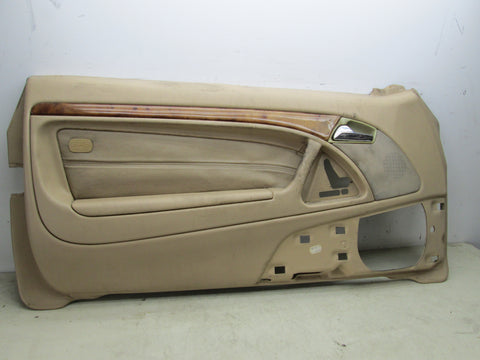 Mercedes 96-02 R129 SL500 SL300 left front door panel tan BROKEN (USED)