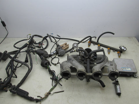 BMW E30 318i M10 2002 swap EFI intake manifold injectors throttle body ECU wiring #2 (USED)
