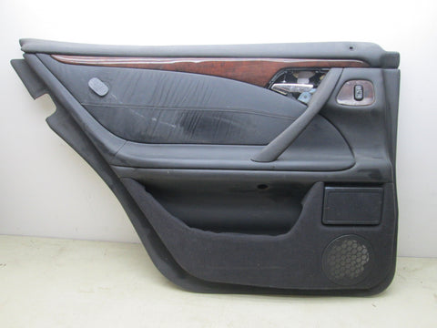 Mercedes W210 E320 E300 E420 left rear door panel black (USED)