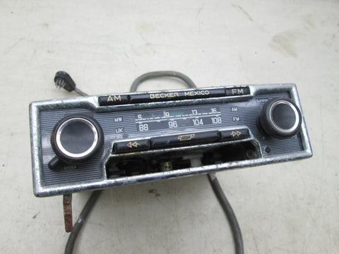 Vintage Mercedes Becker Mexico Cassette Vintage Radio R107 W115 W114 #18 Sold as PARTS (USED)