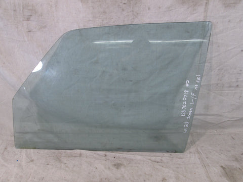 Mercedes W123 240d 300d left front door window glass no rail 1237022718 #2