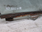 Mercedes R107 450SLC 380SLC left rear quarter window glass RUSTED RAIL#3