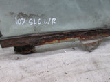 Mercedes R107 450SLC 380SLC left rear quarter window glass RUSTED RAIL#3