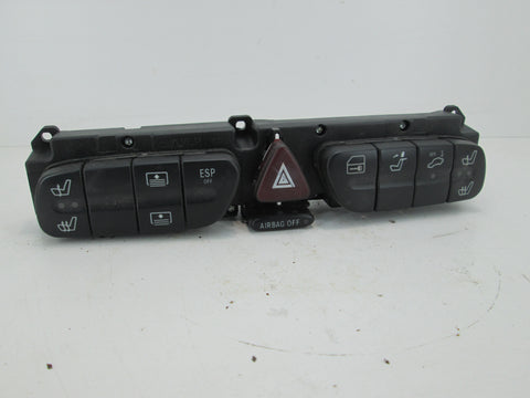 Mercedes W203 C240 C230 C320 Hazard Switch Dashboard Control Panel 2038216058 (USED)