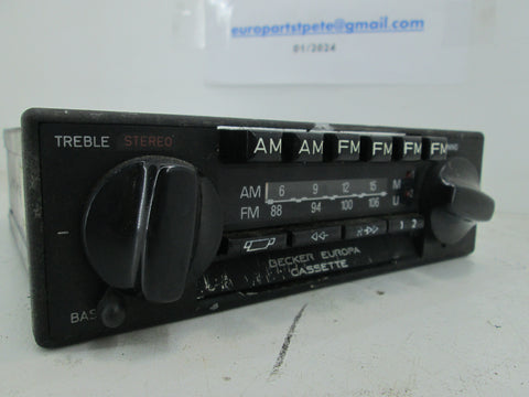 Vintage Mercedes Becker Europa Radio Cassette Model 599 #3 (USED)