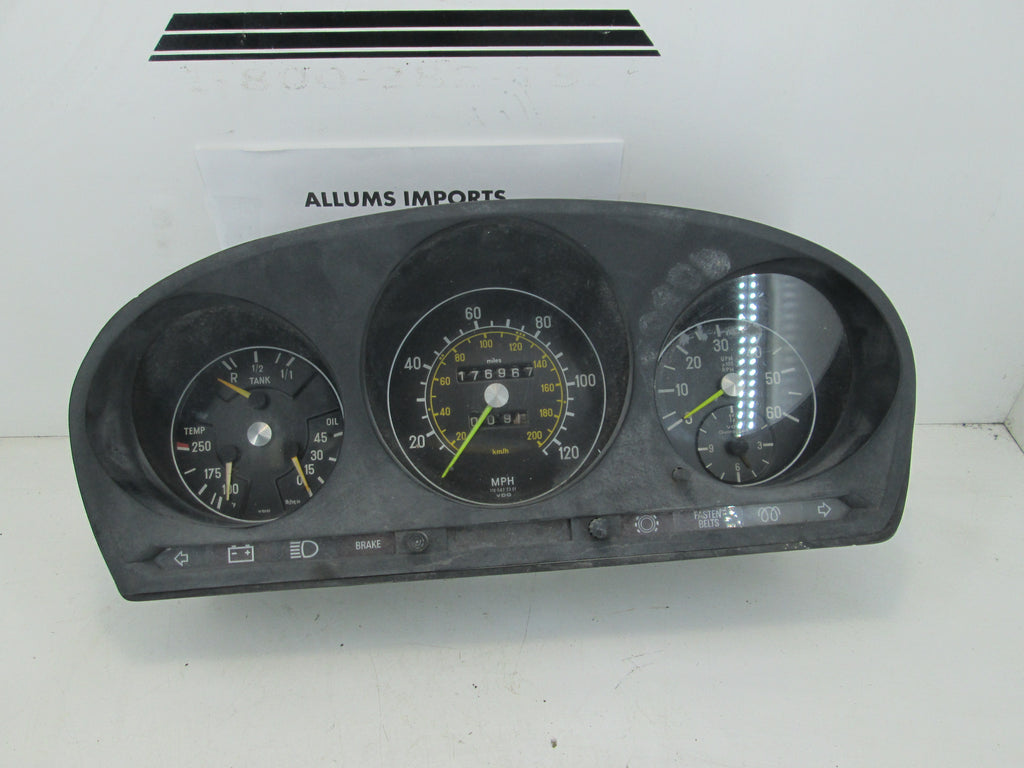Mercedes W116 300SD Instrument Cluster 1165422301 21 Allums Imports Mercedes W116 300SD Instrument Cluster 1165422301 21 Allums Imports
