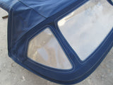 Mercedes R107 blue soft top with frame 380SL 450SL 560SL (USED)