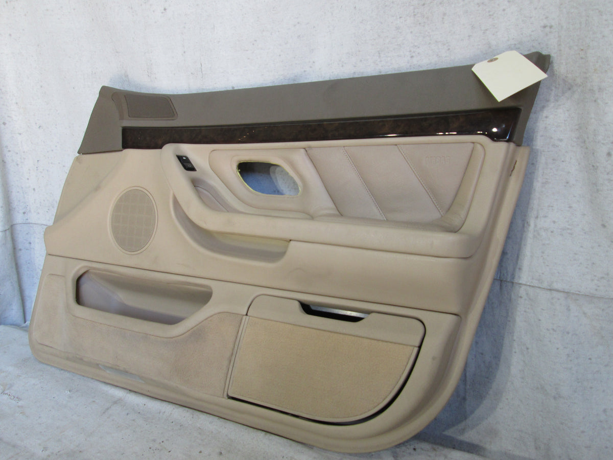 BMW E38 740i 740iL right front door panel tan – Allums Imports
