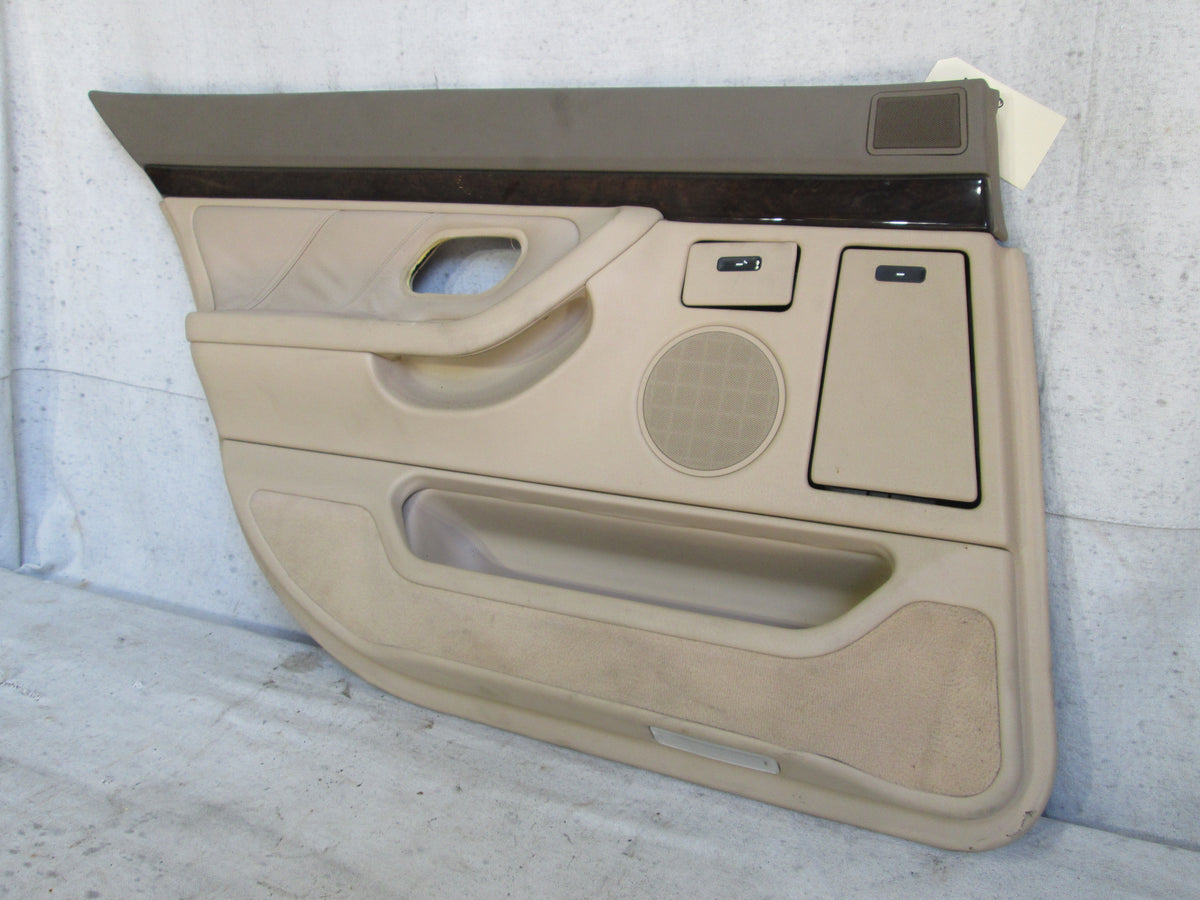 BMW E38 750iL 740iL left rear door panel LWB tan – Allums Imports
