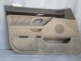 BMW E38 750iL 740iL 740i left front door panel tan