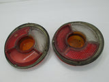 BMW 2002 1600 1800 2002Tii Roundie Tail Light Lens Pair (USED)