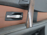 BMW E60 525i 530i 550i left front black brown door panel (USED)