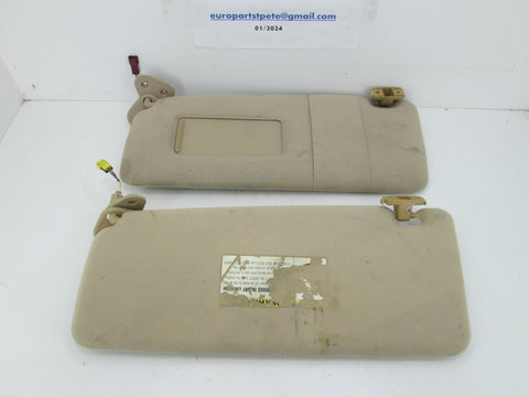 BMW E38 740iL 740i Sun Visors Beige #14(USED)