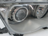 BMW 01-03 E46 330Ci left headlight titanium trim XENON 63126911456 1305621772 (USED)