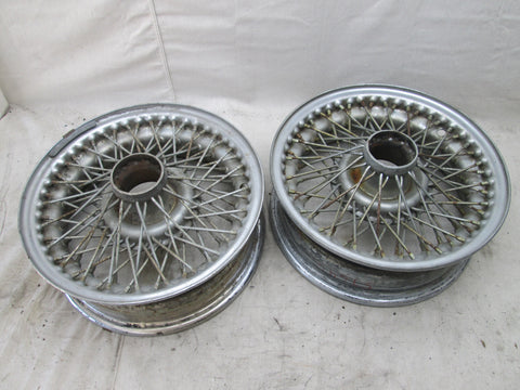 Jaguar XKE wire spoke wheel AX455C pair