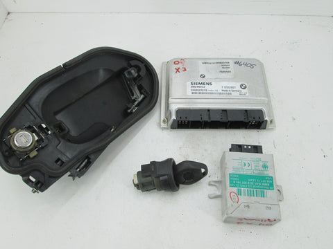 BMW E83 X3 Ignition Lock Set w/Key and Modules 7533651 613569377919 (USED)