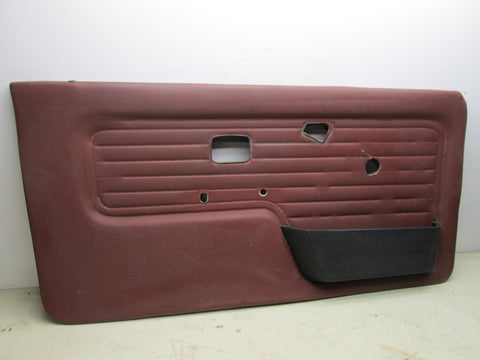 BMW E30 325i 318i coupe convertible left front door panel red burgundy #1 (USED)