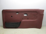 BMW E30 325i 318i coupe convertible right front door panel red burgundy #3 (USED)