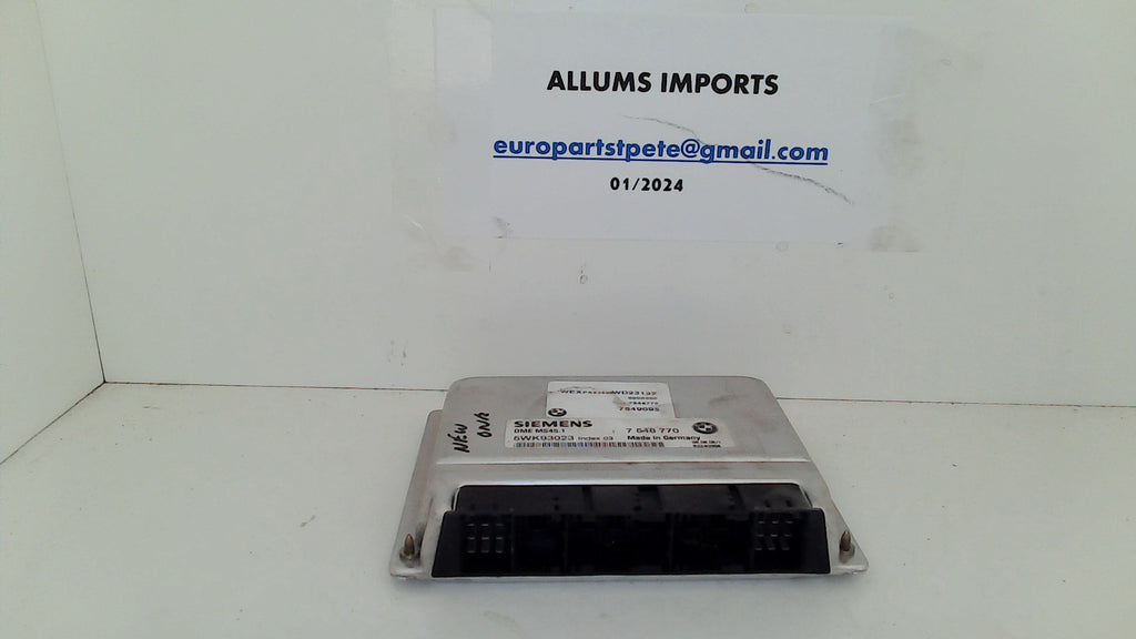 BMW DME ECU Engine Control Module 7548770 7546095 5WK93023 (USED ...
