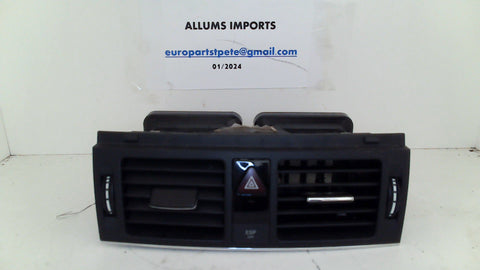 Mercedes W204 08-11 Climate Center Vent Panel w/Hazard Switch (USED)