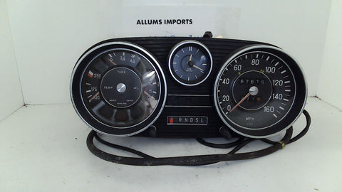 Mercedes W108 280SEL 300SEL Instrument Cluster Speedometer 67K 160MPH (USED)