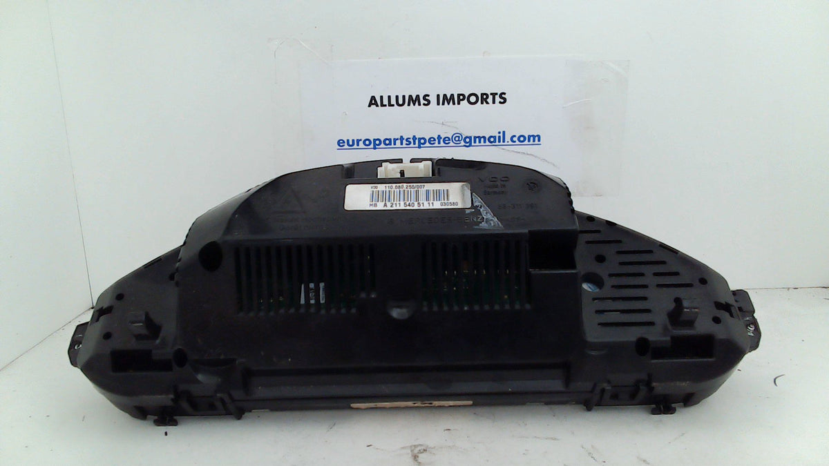 Mercedes W211 Instrument Cluster 2115405111 (USED) – Allums Imports