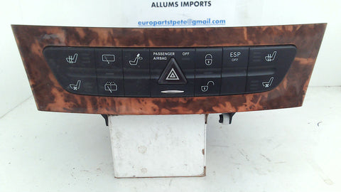 Mercedes W211 CD Changer Hazard Switch Seat Heater 2116800552 (USED)