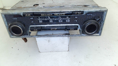 Vintage Mercedes Becker Mexico Cassette Vintage Radio R107 W115 W114 #18 Sold as PARTS (USED)