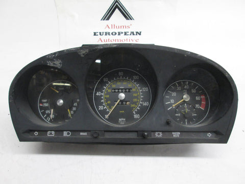 Mercedes R107 W107 450SL 350SL Instrument Cluster Speedometer 1075422801 #4115 (USED)