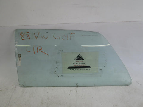 Volkswagen MK2 Golf rabbit left rear quarter glass window 193845301B