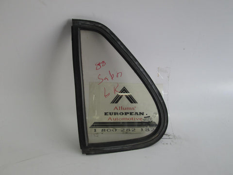 SAAB 900 Classic 79-93 4 door left rear vent quarter glass window 82-61-653