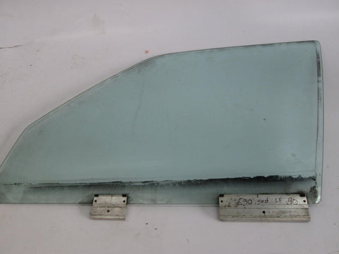 BMW E30 late sedan left drivers front window glass 89-91 5321962407