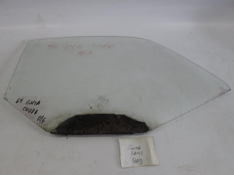 Volkswagen Karmann Ghia coupe right front window glass