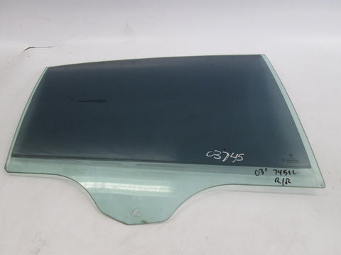 BMW E66 745iL right rear window glass 02-05