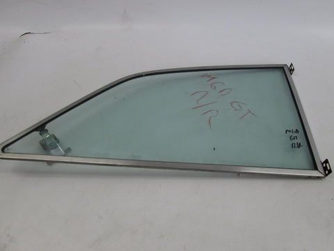 MG B GT coupe right rear quarter window glass