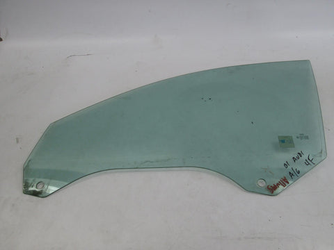 Audi A6 left front window door glass 98-04