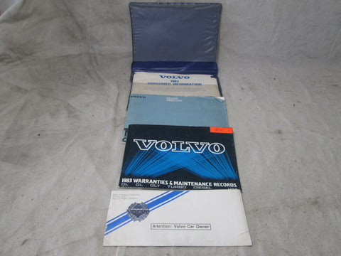 Volvo 240 244 245 1983 owners literature maintenance guide dealer directory