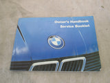 BMW E30 325 325e 325es owners manual service booklet