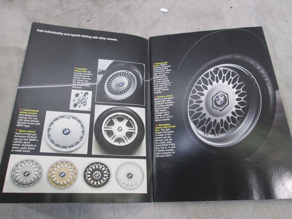 BMW accessories book 1992 Allums Imports