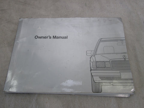 Mercedes W201 190e 1991 Owner's Manual (USED)