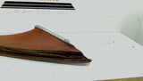 Mercedes W116 right rear door pillar molding brown