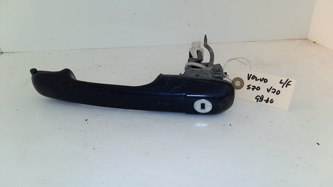 Volvo S70 V70 eft front outer door handle w/key 98-00